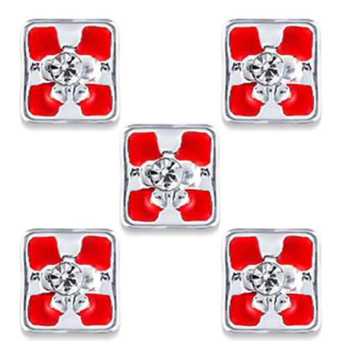 Kerst Nagelstickers Kerstboom Sinterklaas Legering #01