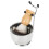 Herrenbartpflege-Set Edelstahl-Schale mit Pinsel 4