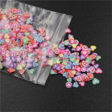 1000 Stk/Beutel 3D Polymer Clay Nagelstickers (Herz)