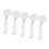 5pcs Soft White Nail Dust Cleaning Brush 4