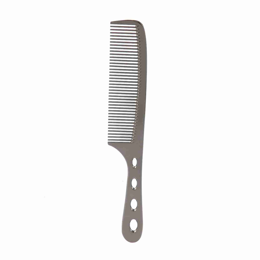Professional Hair Comb Aluminum Stainless Steel Anti-static Black01