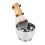 Herrenbartpflege-Set Edelstahl-Schale mit Pinsel 3