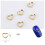 Hollow Rivet Geometric Metal Frame Nail M9 1