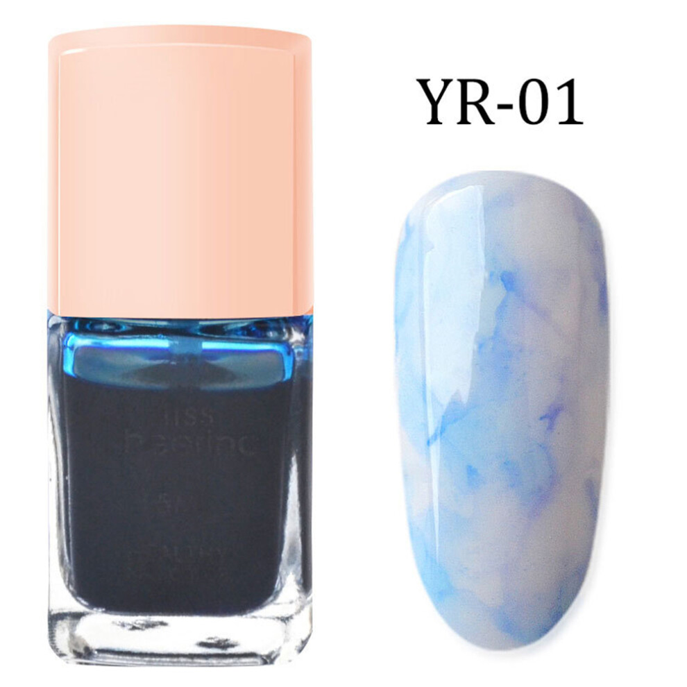 15ml Gradient Marbling Glitter UV Gel Nail Polish 1#