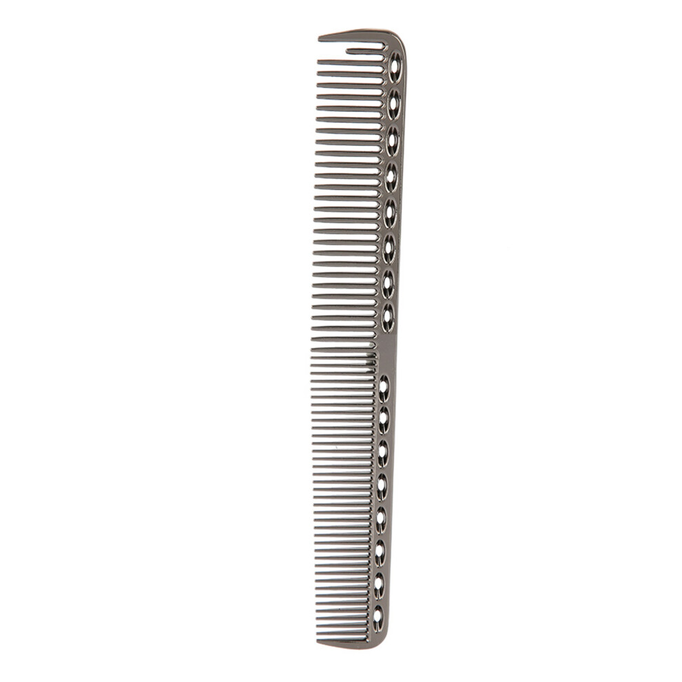 Professional Hair Comb Aluminum Stainless Steel Anti-static Black02