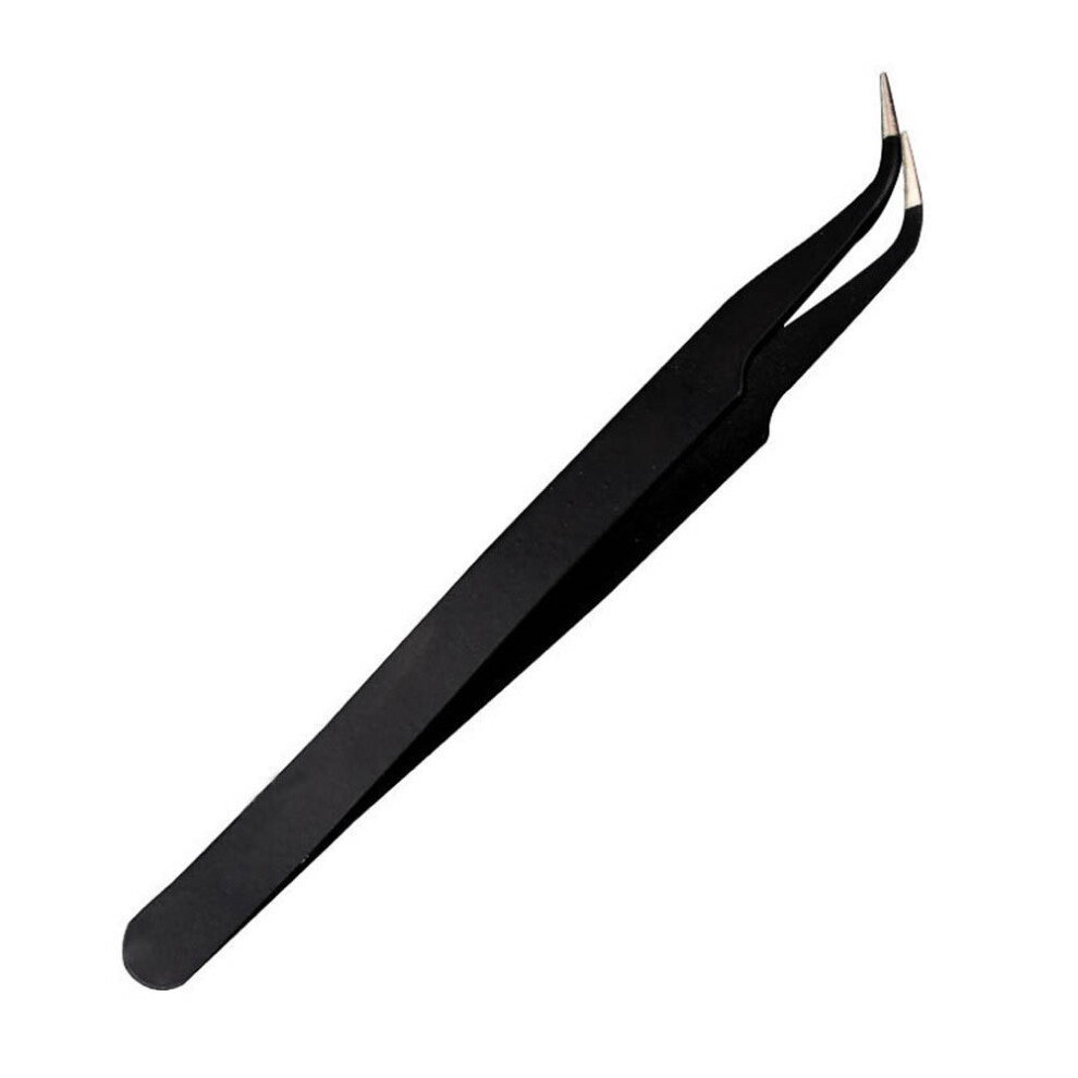 Stainless Fine Point Eyelash Tweezers Grafting Extension Straight