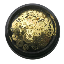 Metal Alloy Sequin Gear Bowknot Nail Art Deco