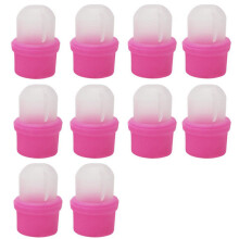 10Pcs Wearable Nail Soak Polish Remover Acrylic UV Gel Cap