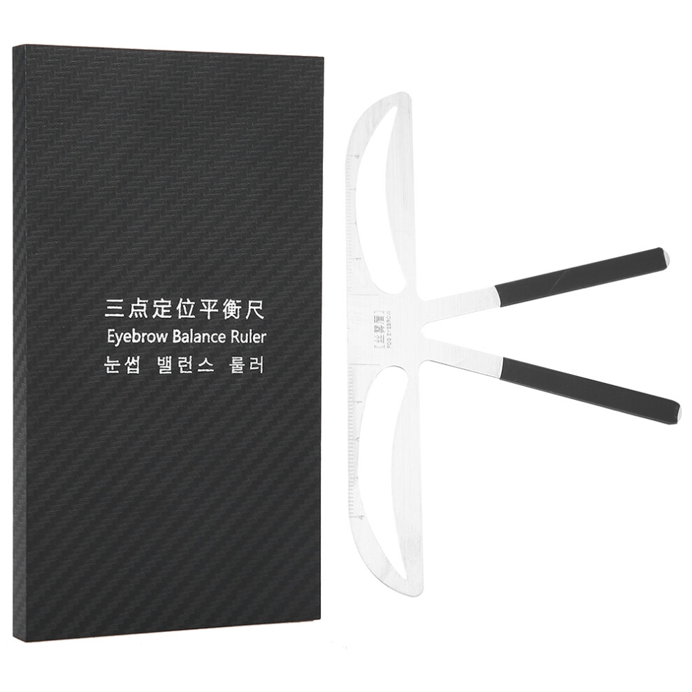 Eyebrow Shaping Stencils Makeup Permanent Tattoo Ruler Silk Fog