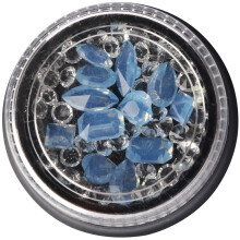 Klare Strass-AB-Drill Nagelkunst Charm Blau