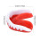 Professional Mouth Guard Teeth Protector Karate Boxing Red White 2