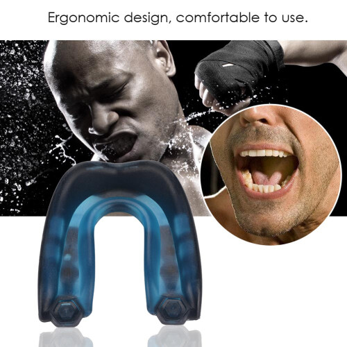 Professional Mouth Guard Teeth Protector Karate Boxing Blue 1