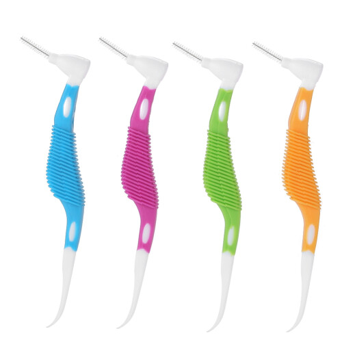 8pcs/set Disposable Toothpicks Soft Interdental Brushes
