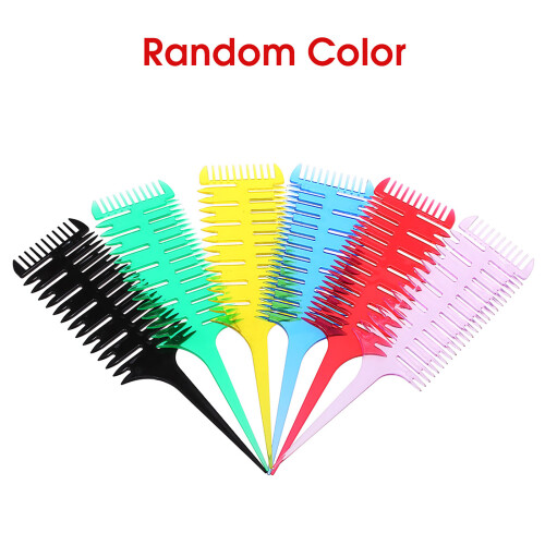 Hair Dyeing Comb 3-Way Sectioning Highlight Weaving Tool 2