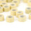 Alu-Silikon-Perlen für Haarverlängerung, Beige 5
