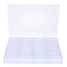 Empty Nail Tips Storage Box Clear Art Container Fake Nail Case
