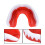 Professional Mouth Guard Teeth Protector Karate Boxing Red White 3