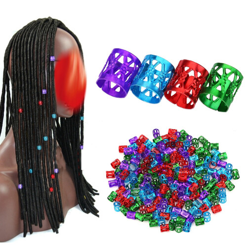 Einstellbare Haarzöpfe-Perlen Ringe Haarschmuck 2