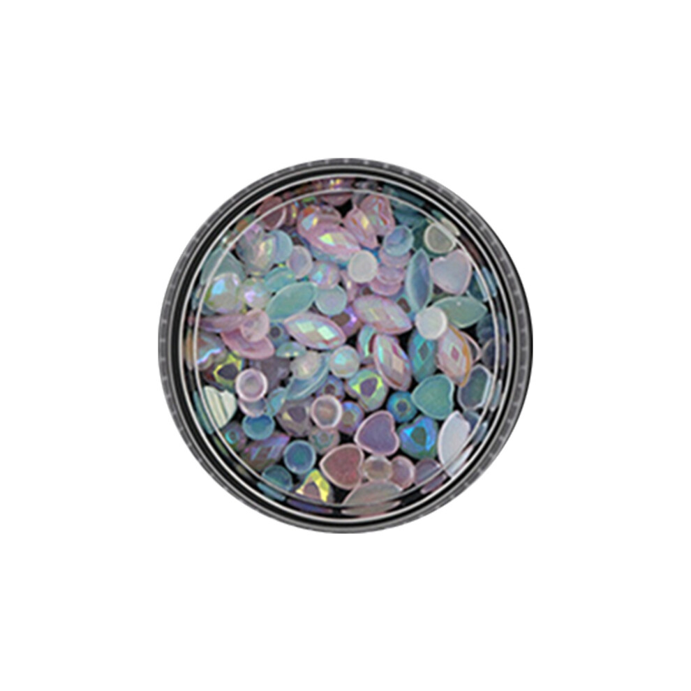 Glitter Acrylic AB Drill Nail Art Paillette Sequins 1#