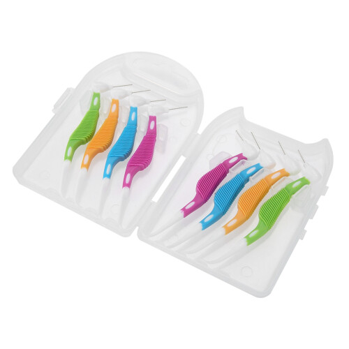 8pcs/set Disposable Toothpicks Soft Interdental Brushes 1