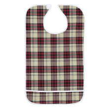 Adult Waterproof Mealtime Bib Double Layer Khaki