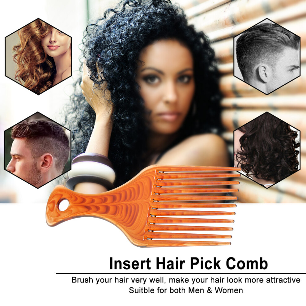 Unisex Light Plastic Hair Comb Insert Afro Hair Pick Styling Tool
