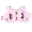 Roze schattig kattenoogmasker 1