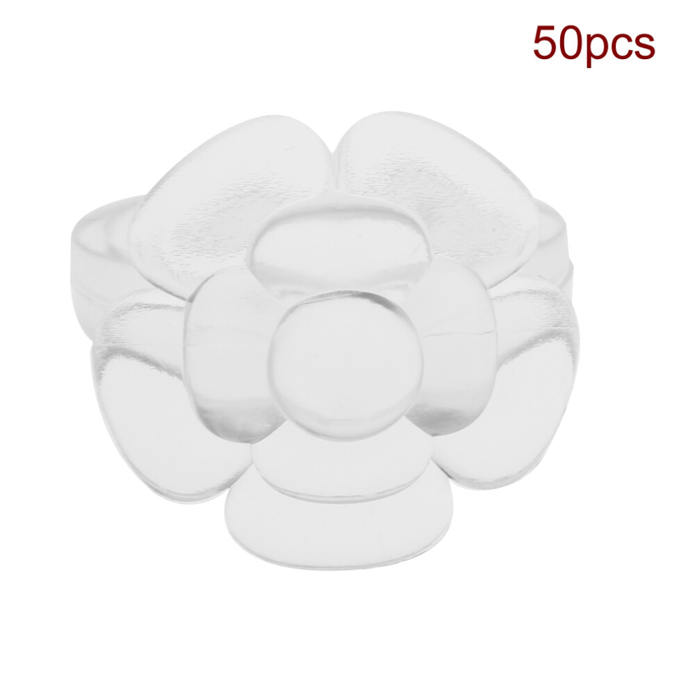 50Pcs/Set Nail Chart Ring Flower Butterfly Manicure Gel 03#