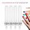 Set 4 tubi lampada UV 9W per unghie 4