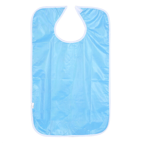 Adult Waterproof Mealtime Bib Double Layer Khaki 1