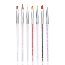 7x Nail-Art-Pinselset für UV-Gel & Liner