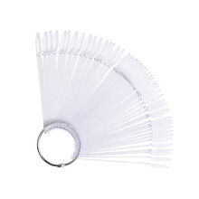 50Pcs Fan Shaped Round Head Nail Polish Palettes Color Display 02
