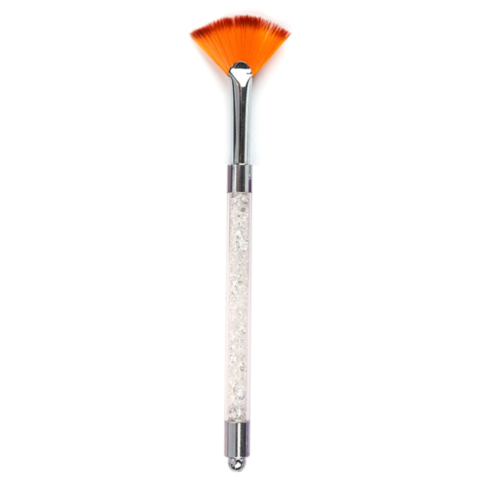 Rhinestone Metal Handle Nail Brush UV Gel Manicure Painting Pen