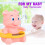 Baby Bath Thermometer Floating Pink Pig Temperature Display 2