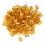 100x Bunte Haarflecht-Ringe Dekoration Gold 1