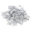 100x Bunte Haarflecht-Ringe Dekoration Silber 1
