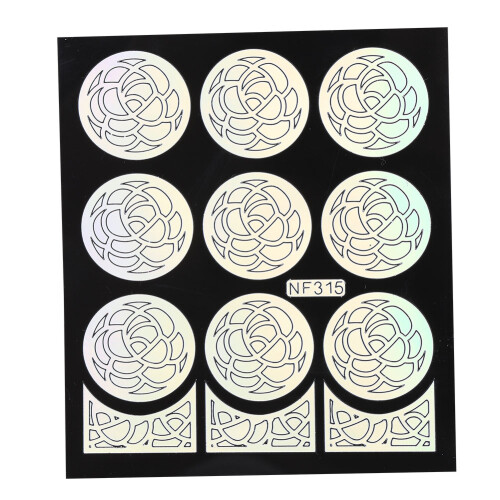 Nagelstickers Bloem Sjabloon NF315