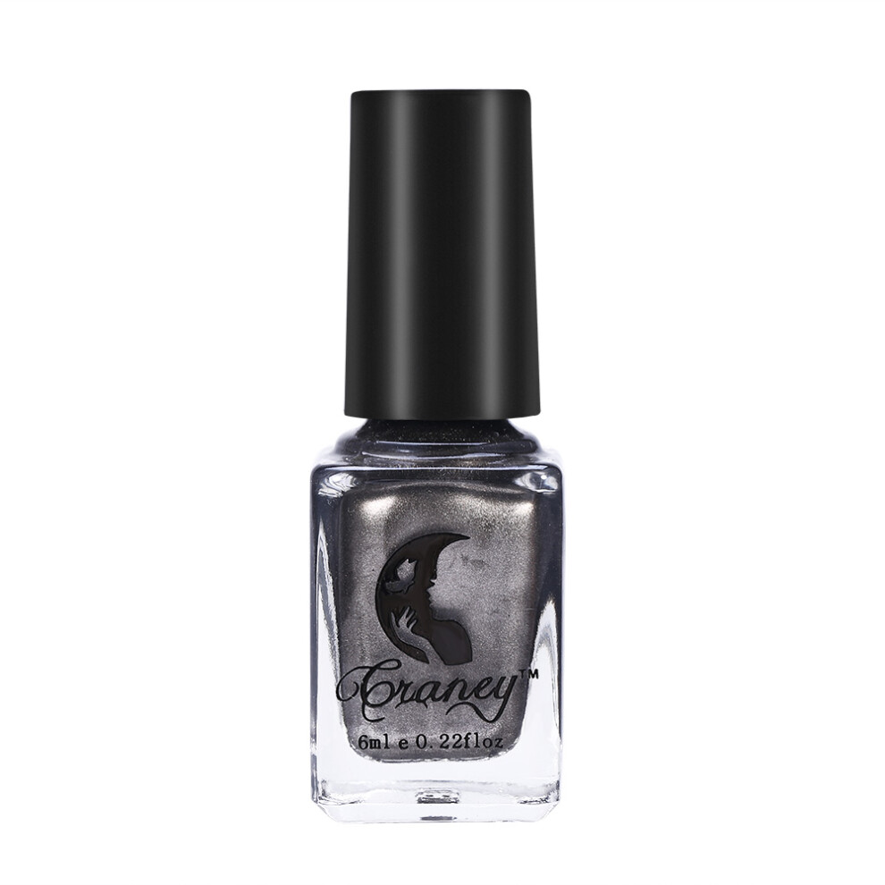 Metallic Mirror Silver 6Ml Nail Polish Shinny Manicure Tool #7 461605220772