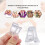 Set 5 Pz Supporti Gel Unghie Rapidi Trasparente UV LED 3