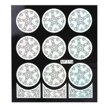 Nagelkunst-Sticker Blumen-Schablone Decals NF319