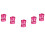 100 Stk. Bunte Haar-Flechtperlen-Ringe Cuff Rosenrot 2