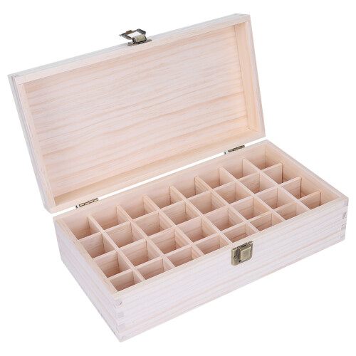 32 Vakken Houten Etherische Olie Opbergbox 1