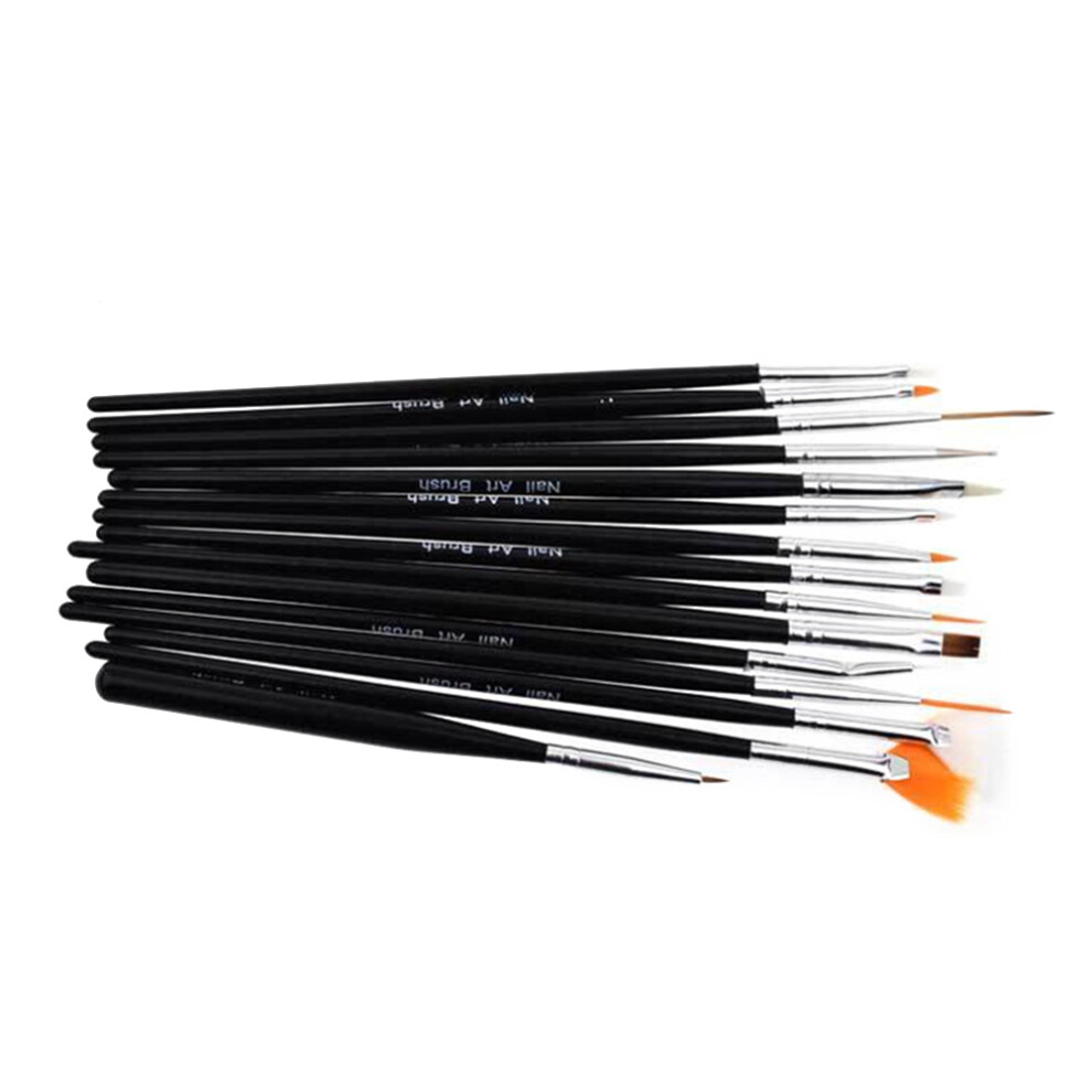15Pcs Nail Art Liner Brush Acrylic Uv Gel Drawing Pen Manicure Tool 461605211954