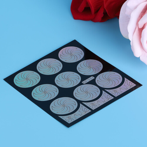 Nagelkunst-Sticker Blumen-Schablone Decals NF317 2