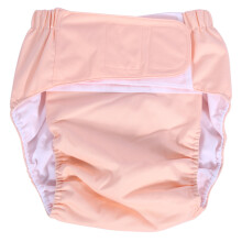 Washable Adjustable Adult Diaper Nappy Pants (Light Pink)