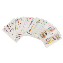 50 Blatt Tier-Nagel-Aufkleber Hunde Katzen Wassertransfer