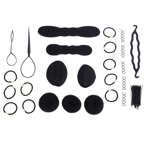65pz forcine capelli donna twist e bun maker