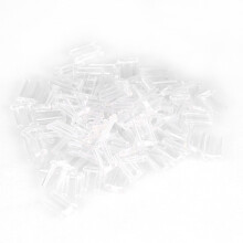 100x Kunststoff-Kompressionshülsen für randlose Brillen 1,6x0,8x7,0mm