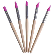 5Pcs Silicone Hollow Pen Manicure Tool