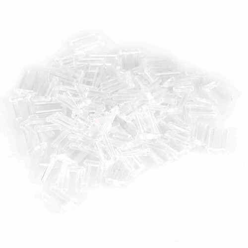 100x Plastic Compression Sleeves Rimless Glasses 1.5*0.8*7.0mm